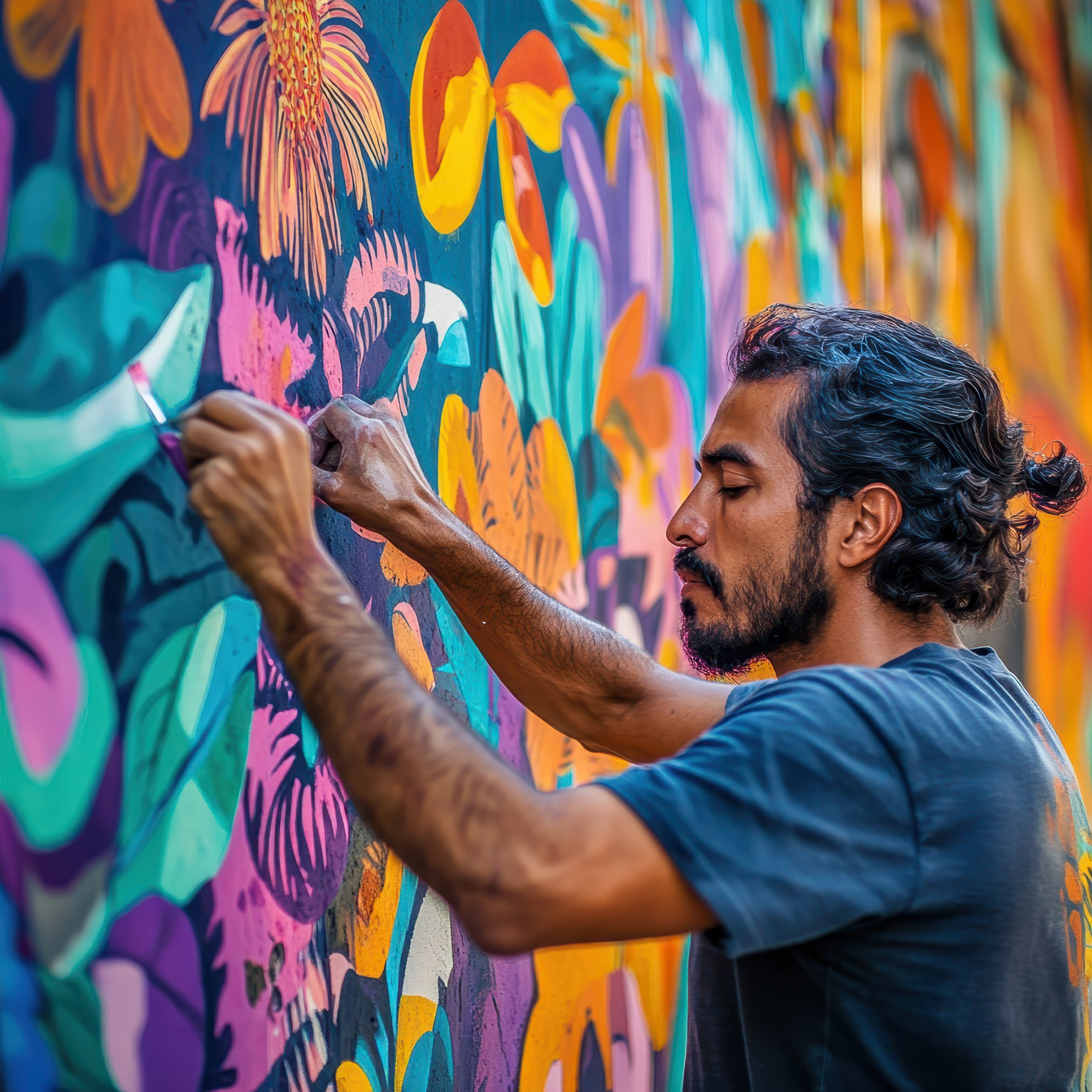 artist-painting-vibrant-mural-wall